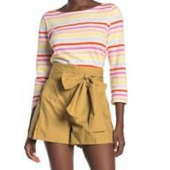 J. Crew Pants - J. Crew Tie Waist Cotton Poplin Shorts Sz 10